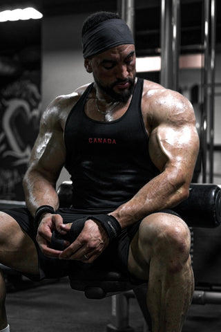 Fast-Dry Bodybuilding Workout Stringer - Canada Logo